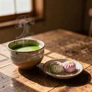 抹茶と和菓子